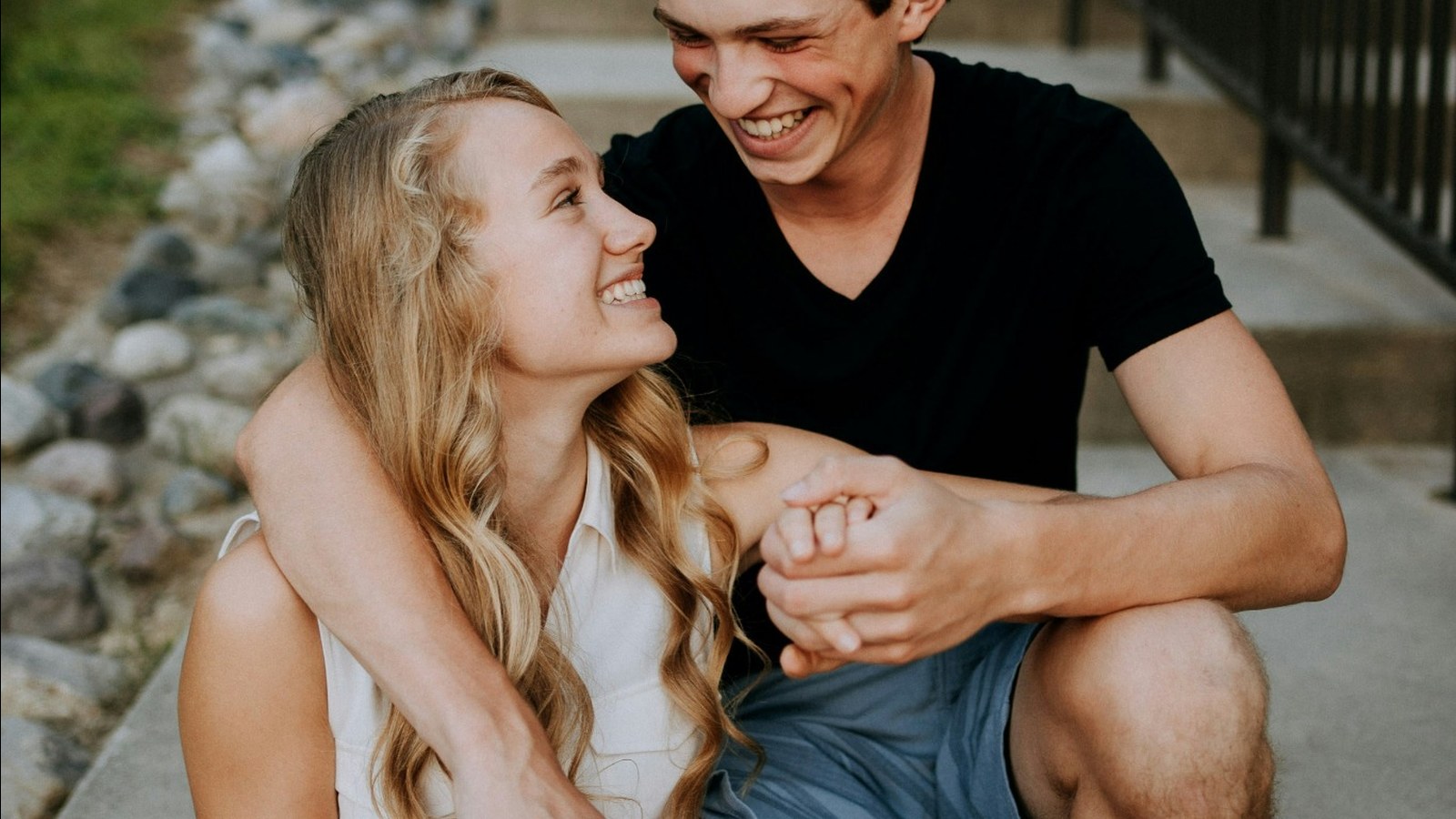 Attractive person taking a calm dating app reset